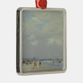 Rockaway Beach (New York) (door E.H. Potthast) Metalen Ornament (Rechts)