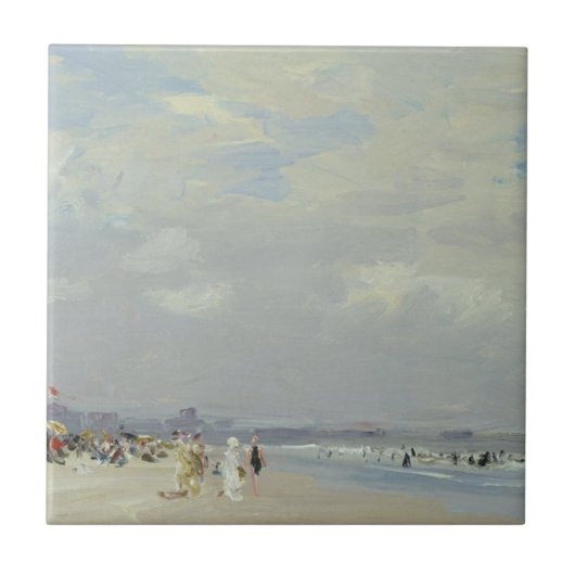Rockaway Beach (New York) (door E.H. Potthast) Tegeltje (Voorkant)