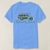 Rockaway Beach New York Retro Surf Wagon T-shirt (Design voorkant)