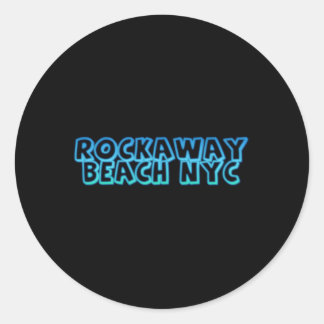 Rockaway Beach New York Ronde Sticker