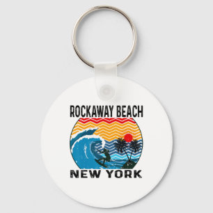 Rockaway Beach New York Surfen Surfplank Sleutelhanger