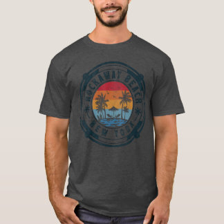 Rockaway Beach New York Zomer Vakantie Vintage Su T-shirt