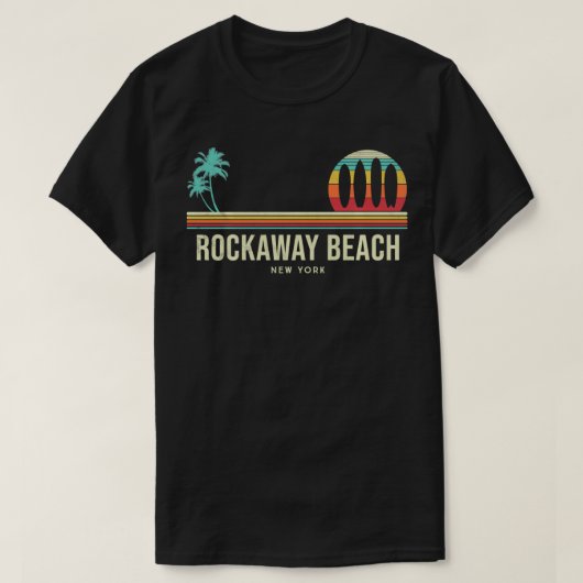 Rockaway Beach Surf Vintage T-shirt (Design voorkant)