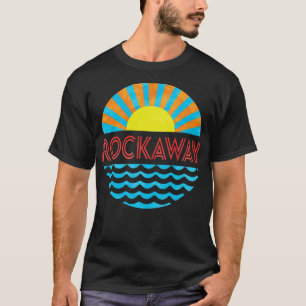  Rockaway Beach zon en golven T-shirt