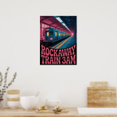 Rockaway metrostation platform nachttafereel poster (Keuken)