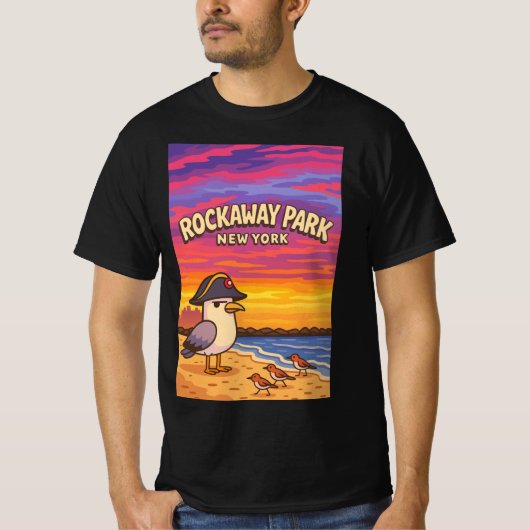 Rockaway, NY T-Shirt Design (Voorkant)