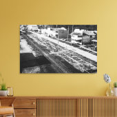 Rockaway, Oregon Beach en Main Street Photograp Canvas Afdruk (Insitu (Woonkamer))
