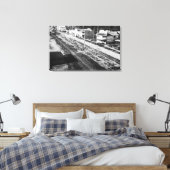 Rockaway, Oregon Beach en Main Street Photograp Canvas Afdruk (Insitu (Slaapkamer))