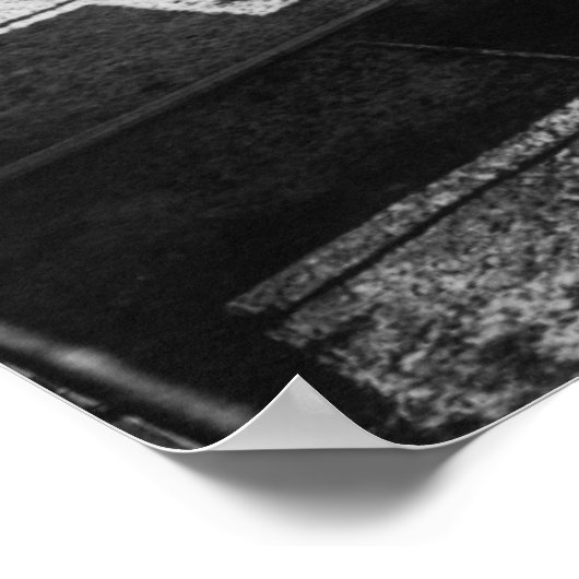 Rockaway, Oregon Beach en Main Street Photograp Poster (Hoek)