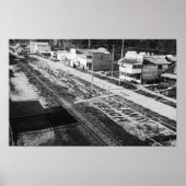 Rockaway, Oregon Beach en Main Street Photograp Poster (Voorkant)