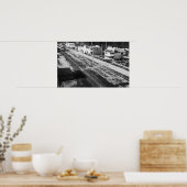 Rockaway, Oregon Beach en Main Street Photograp Poster (Keuken)