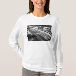 Rockaway, Oregon Beach en Main Street Photograp T-shirt