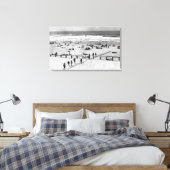 Rockaway, Oregon Beach Scene and Swmers Canvas Afdruk (Insitu (Slaapkamer))