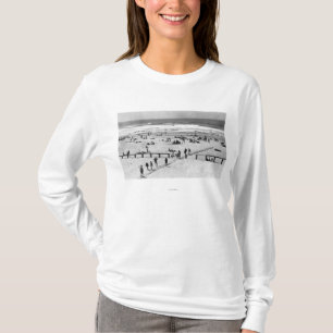 Rockaway, Oregon Beach Scene and Swmers T-shirt