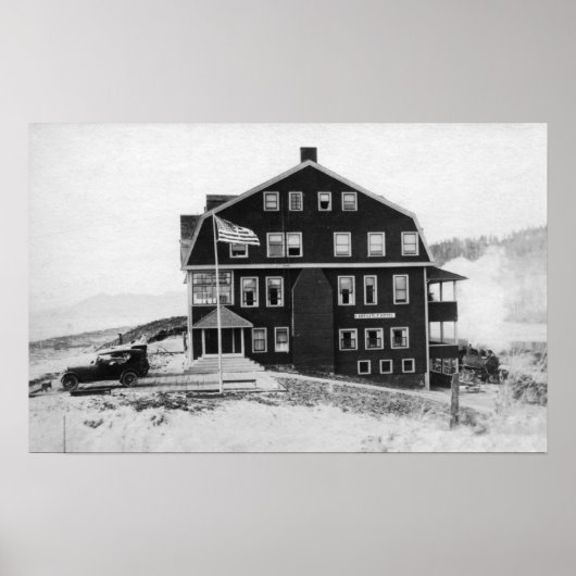 Rockaway, Oregon Lake Lytle Hotel Foto Poster (Voorkant)
