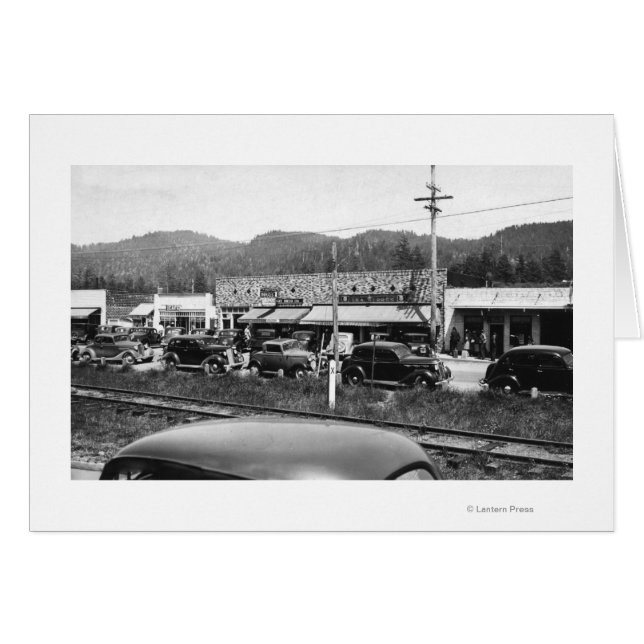 Rockaway, Oregon Main Business Section (Voorkant Horizontaal)
