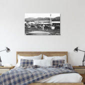 Rockaway, Oregon Main Business Section Canvas Afdruk (Insitu (Slaapkamer))