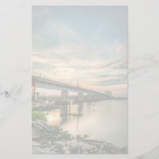 Rockaway Train Bridge Briefpapier (Voorkant)