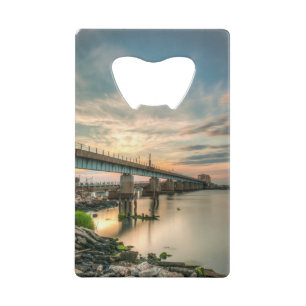 Rockaway Train Bridge Creditkaart Flessenopener