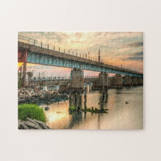 Rockaway Train Bridge Legpuzzel (Horizontaal)