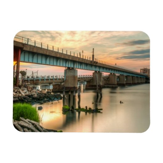 Rockaway Train Bridge Magneet (Horizontaal)