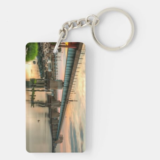 Rockaway Train Bridge Sleutelhanger (achterkant)