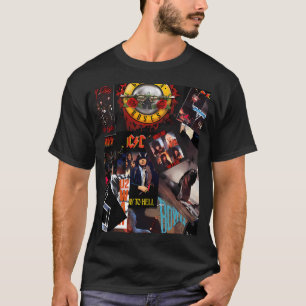 Rockbands Collage uit de Jaren 80 T-shirt
