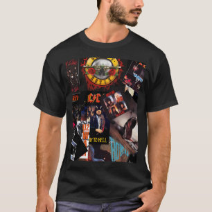 Rockbands Collage uit de Jaren 80 T-shirt