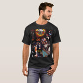 Rockbands Collage uit de Jaren 80 T-shirt (Voorkant volledig)