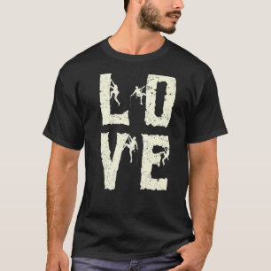 Rockbeklimmer Bouldering Love Mountainer T-shirt