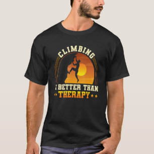 Rockbeklimmer Bouldering redt de Cara T-shirt