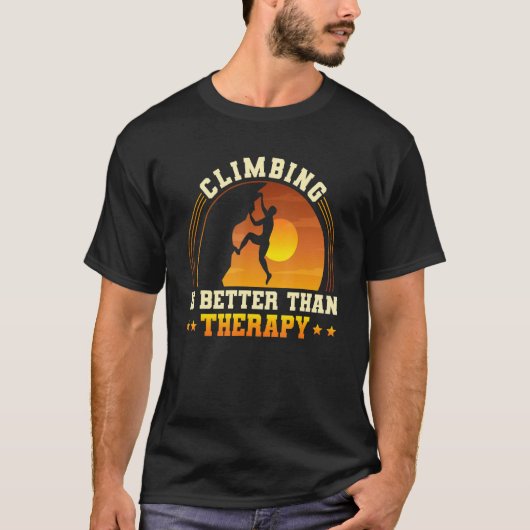 Rockbeklimmer Bouldering redt de Cara T-shirt (Voorkant)