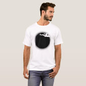 Rockbeklimming en zwarte maan t-shirt (Voorkant volledig)