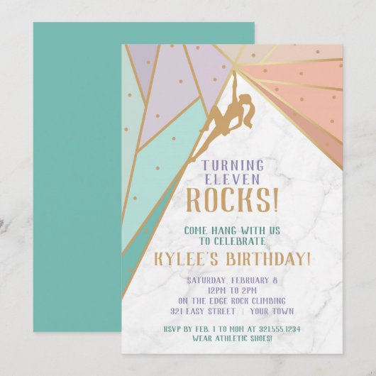 Rockbeklimming Kaart (Voorkant / Achterkant)