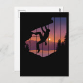 Rockbeklimming Mannen klimberbergbeklimmering Briefkaart (Voorkant / Achterkant)