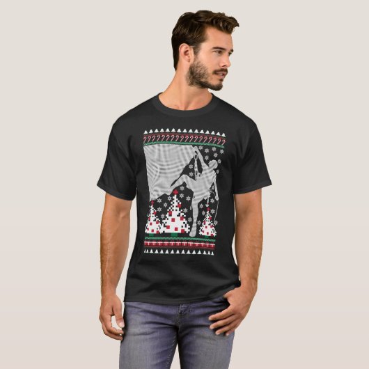 Rockbeklimming Ugly KerstSweater Holiday T-shirt (Voorkant volledig)