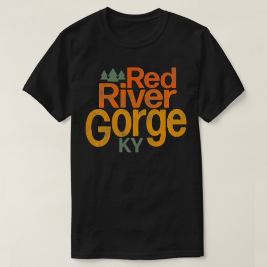 Rockbeklimming voor de Rode River Gorge-klimmers e T-shirt (Design voorkant)