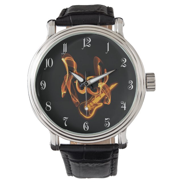 Rockbrandbord Horloge (Voorkant)