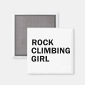 Rockclimbing girl magneet (Voorkant / Achterkant)