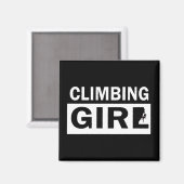 Rockclimbing girl magneet (Voorkant / Achterkant)