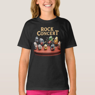 Rockconcert - Band van Rotsen die Instrumenten Spe T-shirt