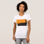 Rockconcertpubliek Silhouet Muziekfestival T-shirt (Voorkant volledig)