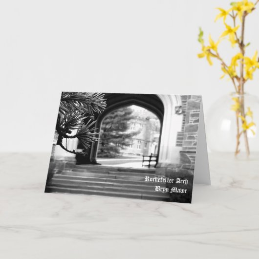 Rockefeller Arch Bryn Mawr Note Kaart (Gele Bloem)