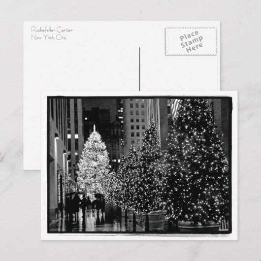 Rockefeller Center Christmas Tree Postcard Feestdagenkaart (Voorkant / Achterkant)