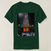 Rockefeller Center Christmas Tree Scene T-shirt (Design voorkant)