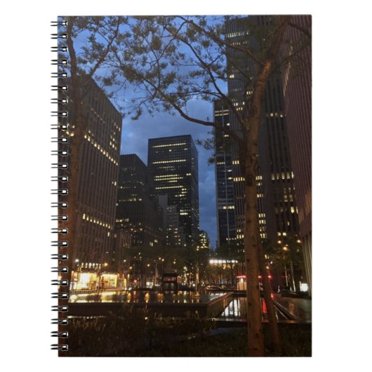 Rockefeller Center Dawn NYC Architecture New York Notitieboek (Voorkant)