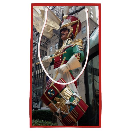 Rockefeller Center Drummer Boy KerstNew York Klein Cadeauzakje (Voorkant)