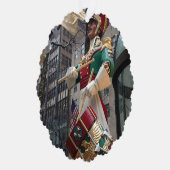 Rockefeller Center Drummer Boy KerstNew York Ornament Kaart (Rechts)