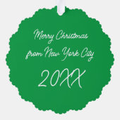 Rockefeller Center Drummer Boy KerstNew York Ornament Kaart (Achterkant)