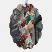 Rockefeller Center Drummer Boy KerstNew York Ornament Kaart (Links)